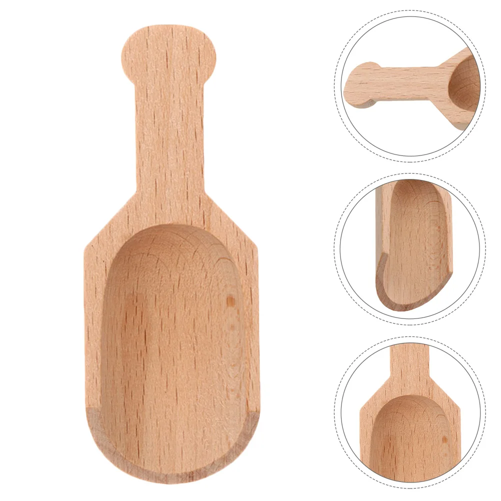 

16Pcs Natural Wood Tiny Spoons Beech Wood Mini Scoops for Tea Salt Spices Sugar Mustard Cooking Condiments Measuring