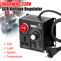 AC 220V 4000W SCR Electronic Voltage Regulator Temperature Motor Fan Speed Dimmer Electric Tool Variable Voltage Controller