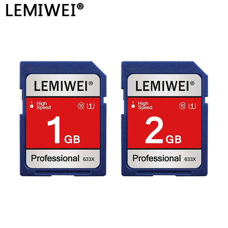 Kartu memori SD 100% kapasitas nyata, kartu asli 256MB 512MB 1GB 2GB, kartu memori SD kecepatan tinggi UHS-I U1 kelas 10, kartu kamera