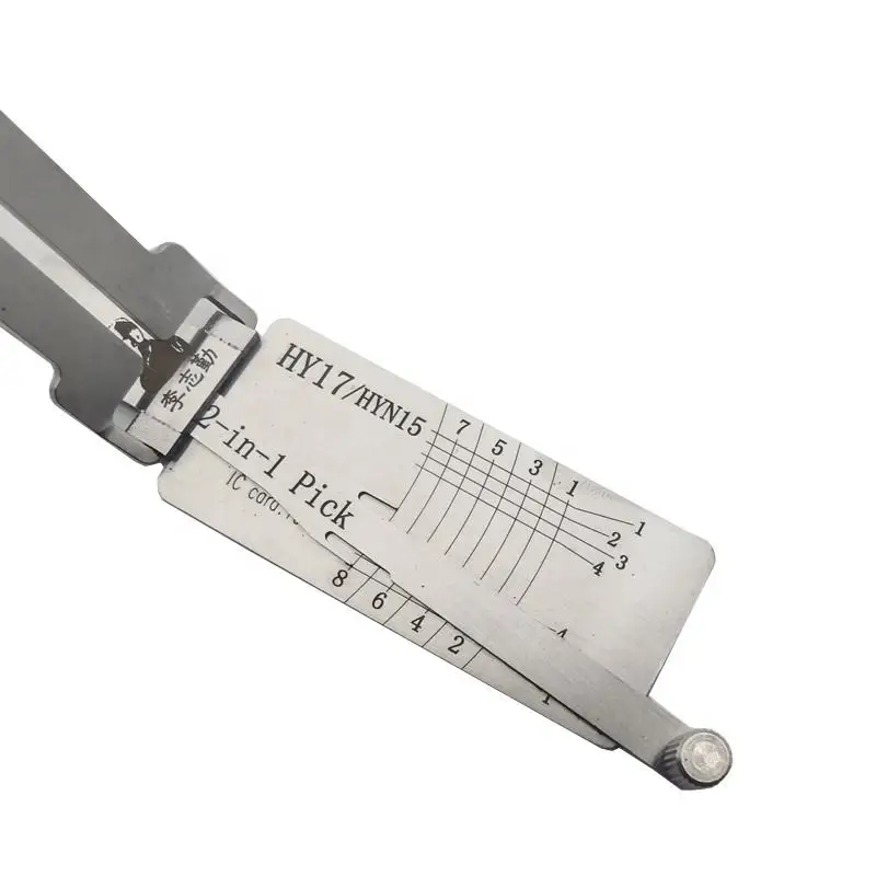 Original Lishi HY17/HYN15 2 in 1 Locksmith Tool Lock Pick & Decoder Flat Milling for Hyundai Accent Models