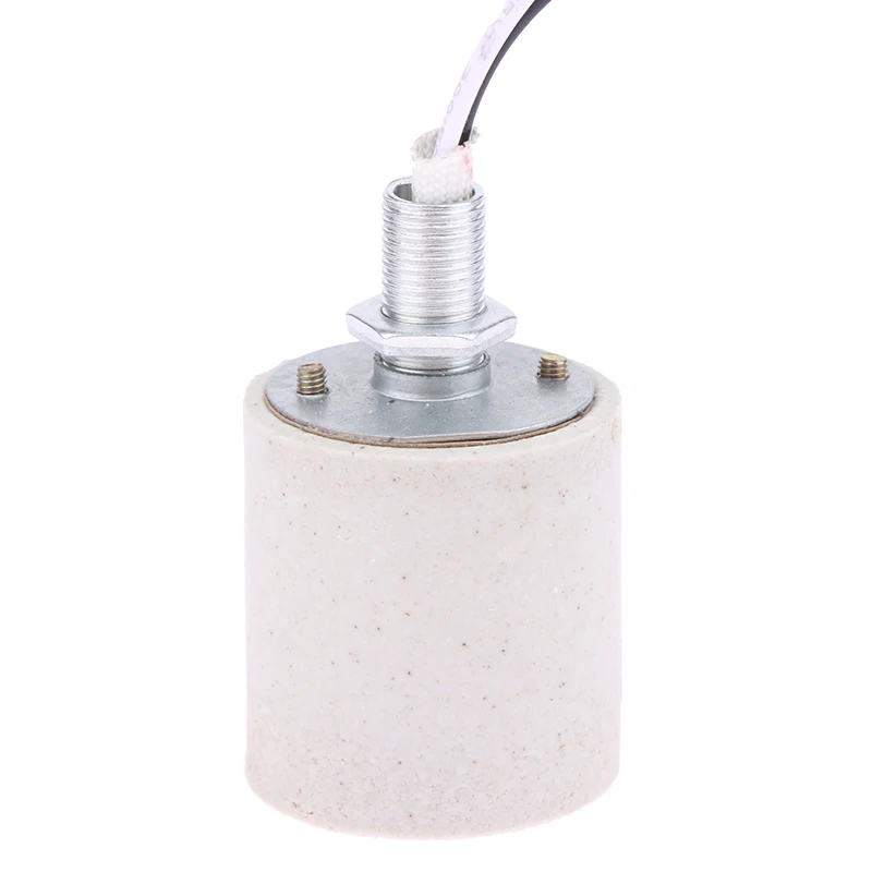 Portalámparas de cerámica E14/E27, adaptador de luz LED, base de bombilla con cable, resistencia a altas temperaturas, electrodoméstico