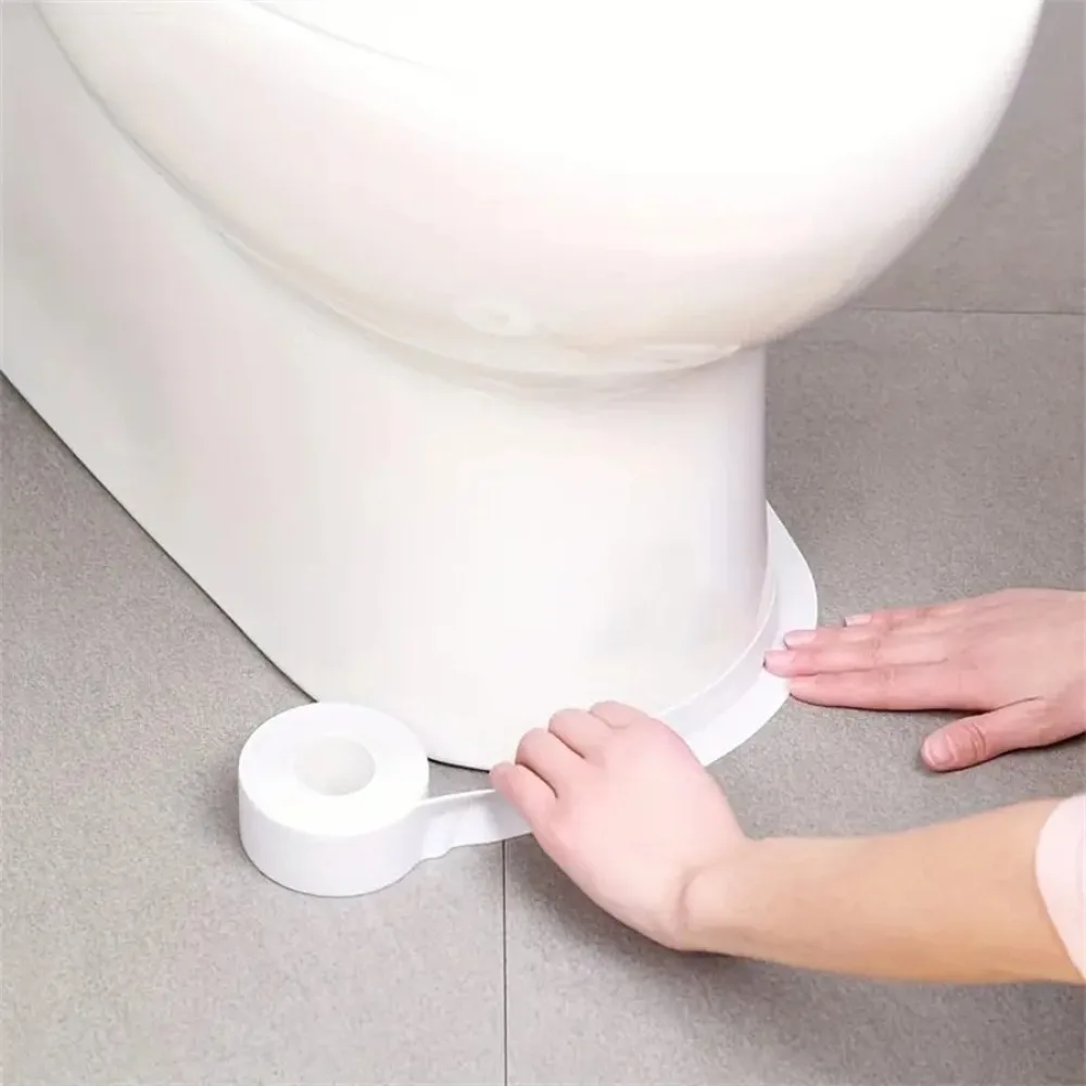 Nastro adesivo professionale per cuciture da 3,2 m/rotolo Nastro per mastice impermeabile in PVC Sigillante per piastrelle doccia autoadesivo anti-muffa per spazi angolari