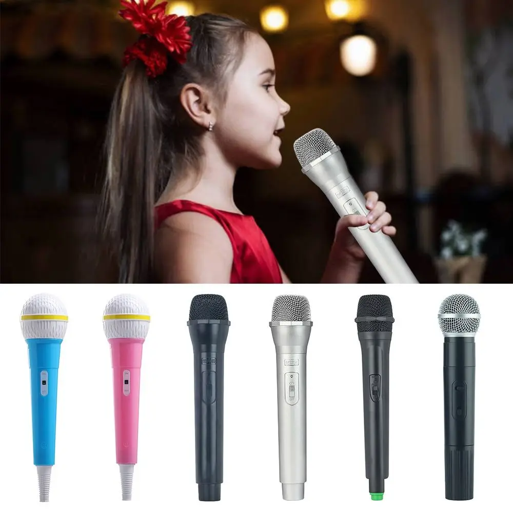 Party Practice Microphone Microphone Prop Simulate Speech Prop Toy Fake Microphone Karaoke Stage Costume Prop Mics Toy