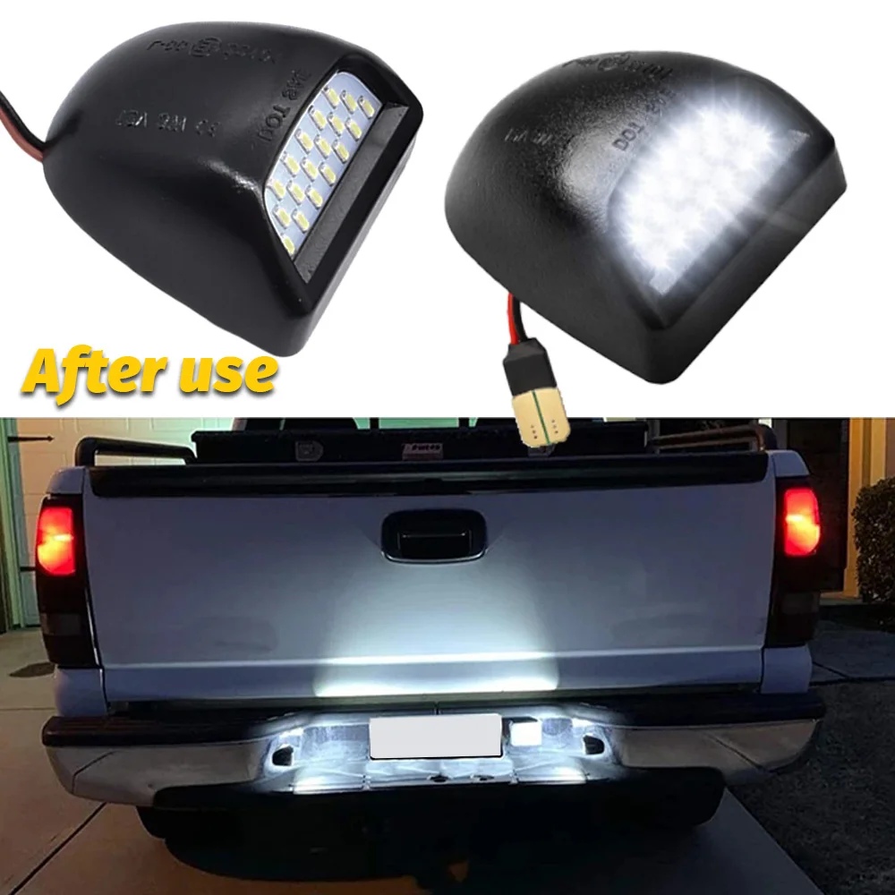 

18 светодиодных фонарей номерного знака для Chevrolet Silverado 1500 2500 3500 Avalanche GMC Sierra Suburban Tahoe Cadillac Escalade 6000K