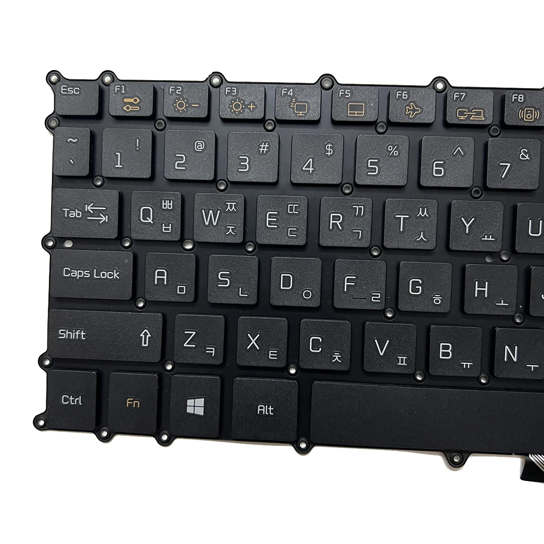 Imagem -04 - Teclado Retroiluminado Coreano para lg Gram 15z90n 15z90n-n 15z90n-r 15z90n-v 15z90c 15z95n 15z990 15zd990 15zd990 Lg15z99 Preto e Branco