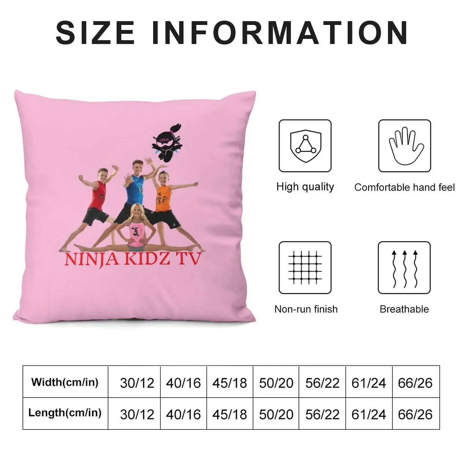 Ninja kidz tv -kids t-shirts and backpacks. Throw Pillow pillowcases for sofa cushions Sofa Cushion Cover pillow