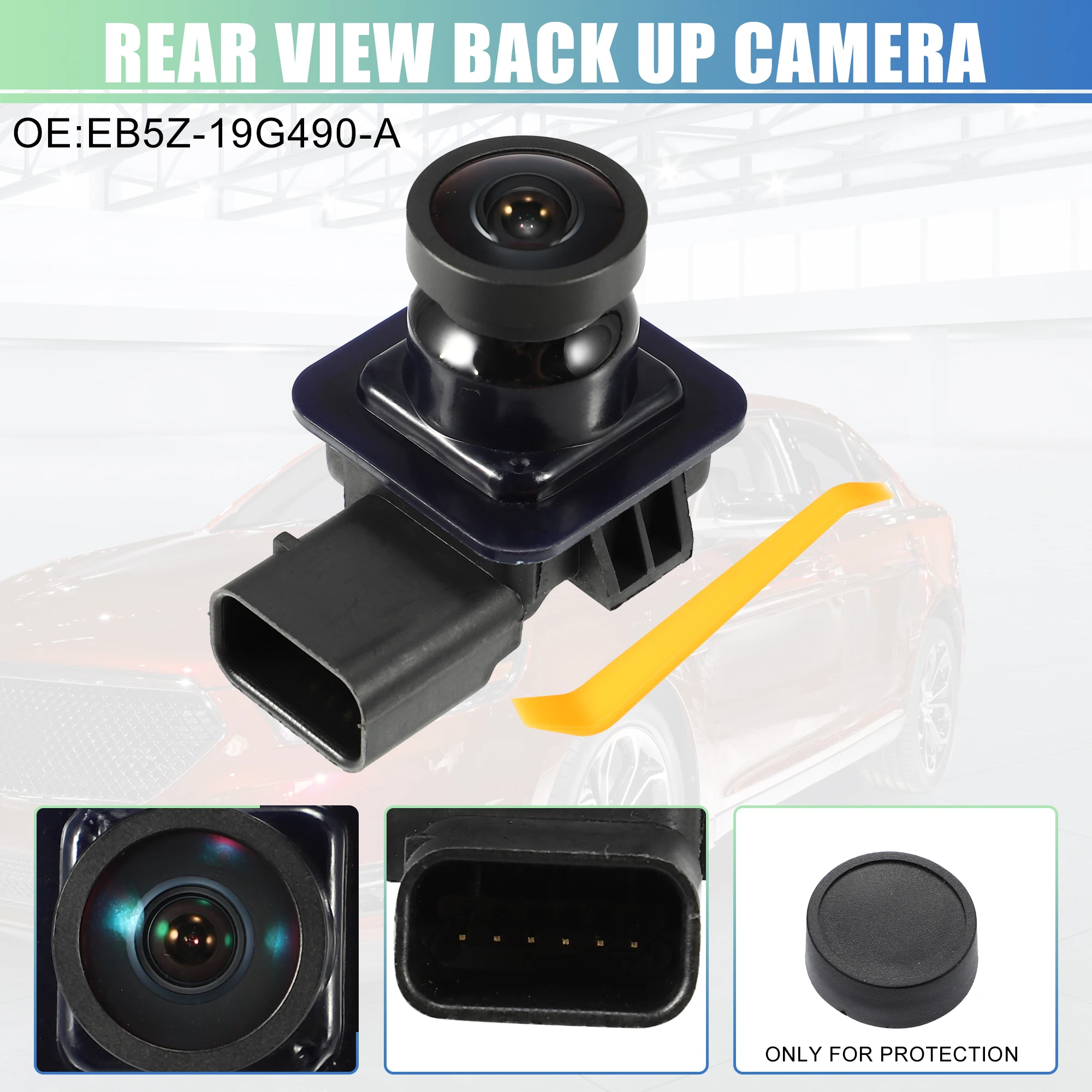 

UXCELL Car Rear View Backup Camera with Pry Bar EB5Z-19G490-A for Ford Explorer 11-15