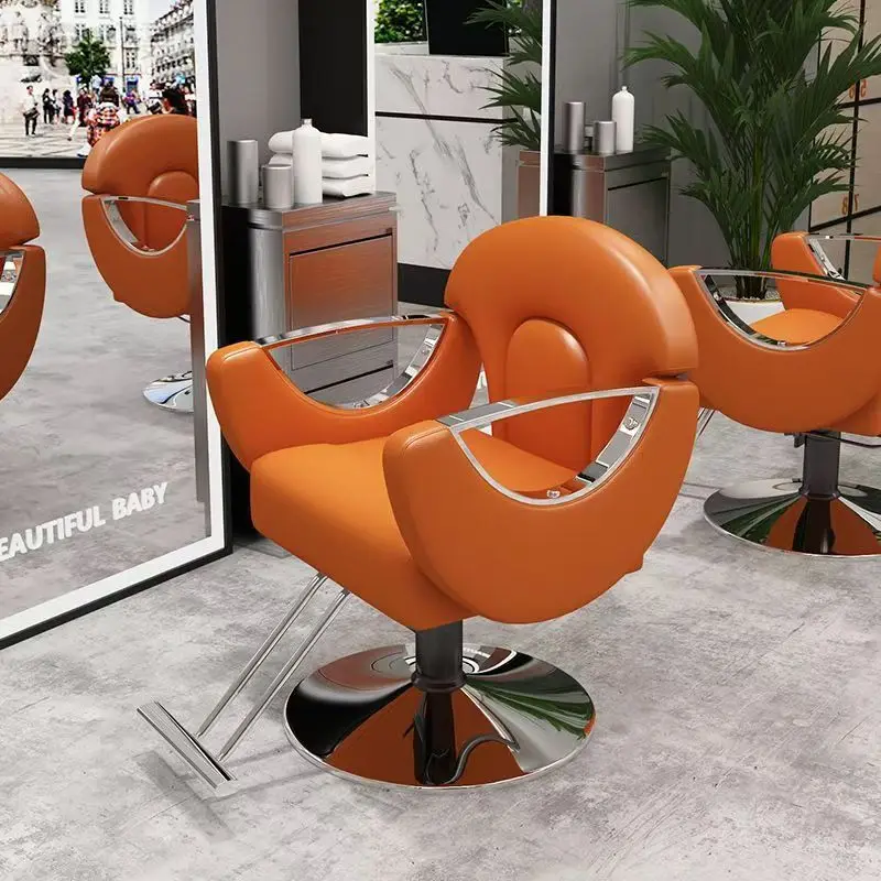 Army Green Barber Chair Direct Factory Wholesale Waterproof Barber Chair Adjustable Height Furniture