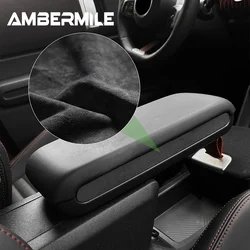 For BMW Mini Cooper Countryman U25 2024 2025 Armrest Box Side Strip Decorative Cover Trim Flannel Sticker Accessories Suede