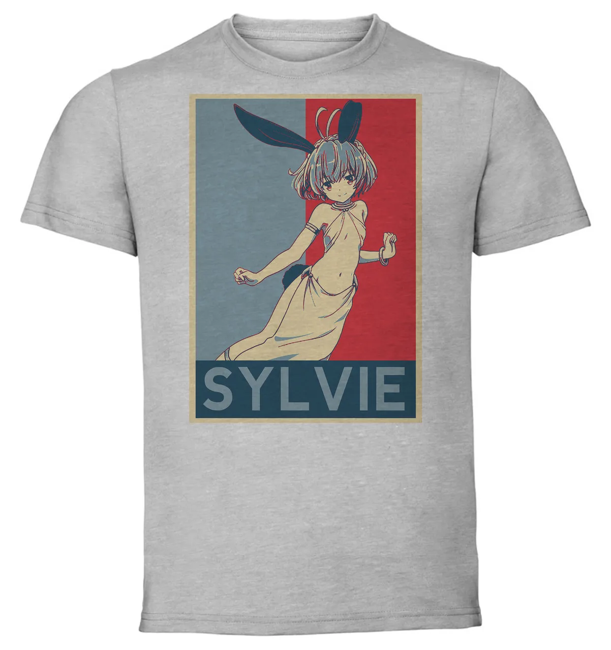 T-Shirt Unisex Grey Propaganda How Not to Summon a Demon Lord Isekaimaou Sylvie