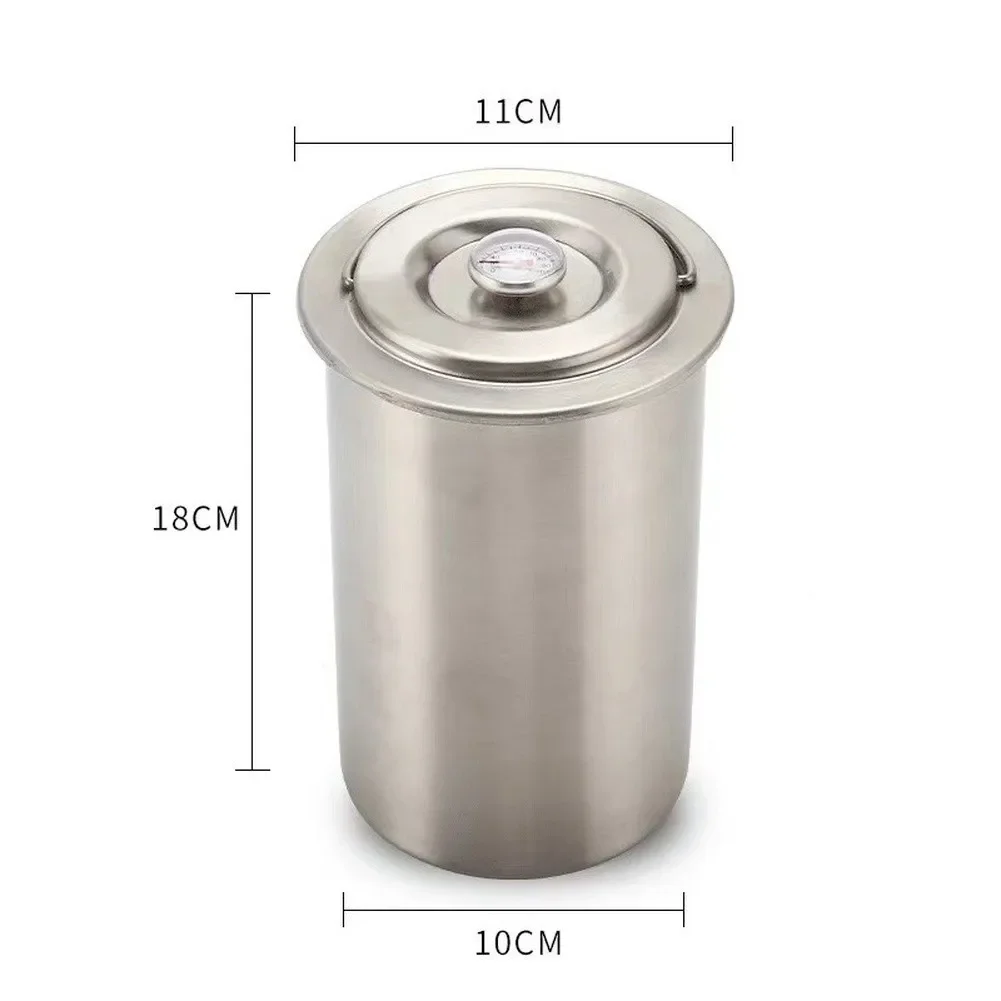 Deli Meat Maker Ham Press Kit 304 Stainless Steel Built-in Thermometer Spring Loaded Mechanism Side Viewing Window