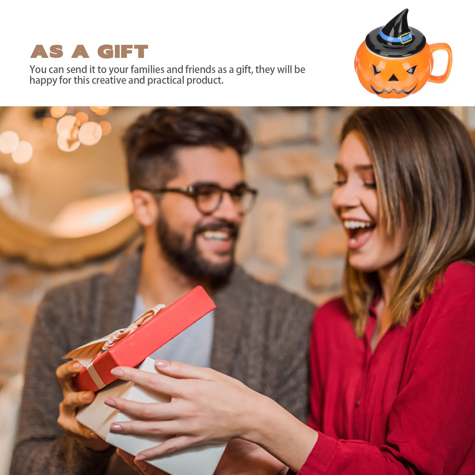 

Halloween Mug Pumpkin Cup Ceramic Coffee Tea Milk Chocolate Water Juice Multi-Function Decorative Party Accessory Home Supply