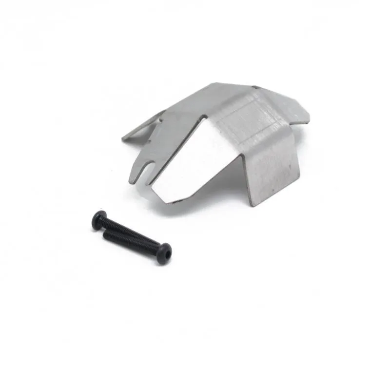 1 jeu de plaques anti-collision en acier inoxydable, armure de châssis pour LOSI 1/10 Baja Rey V2 RC, accessoires de voiture