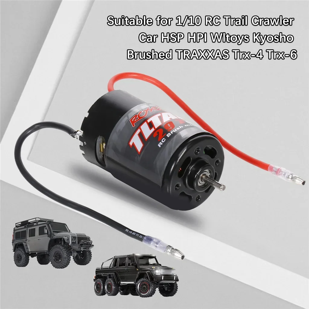 Moteur à balais 550 ESC 12T 21T 29T 35T 60A, pour 1:10 RC Axial SCX10 AXI03007 JL 90046 Trxs TRtage TRX6 RC, pièces de voiture et bateau