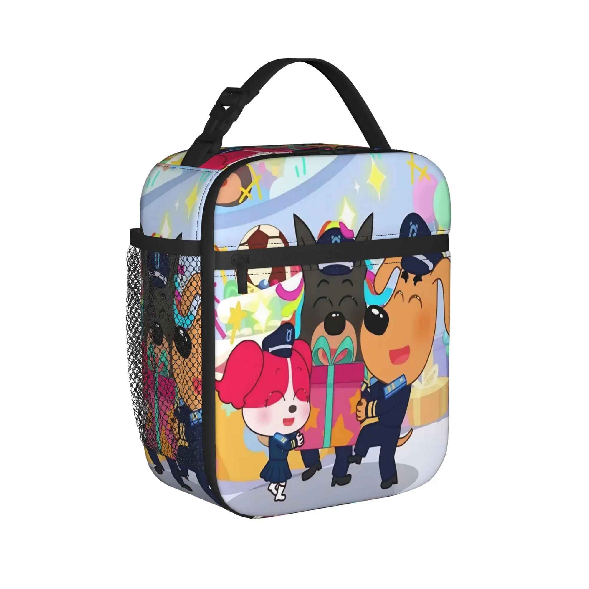 Sheriffs Labradors Lunch Bag  Funny Lunch Box For Women Picnic Convenient Cooler Bag Oxford Graphic Tote Food Bags
