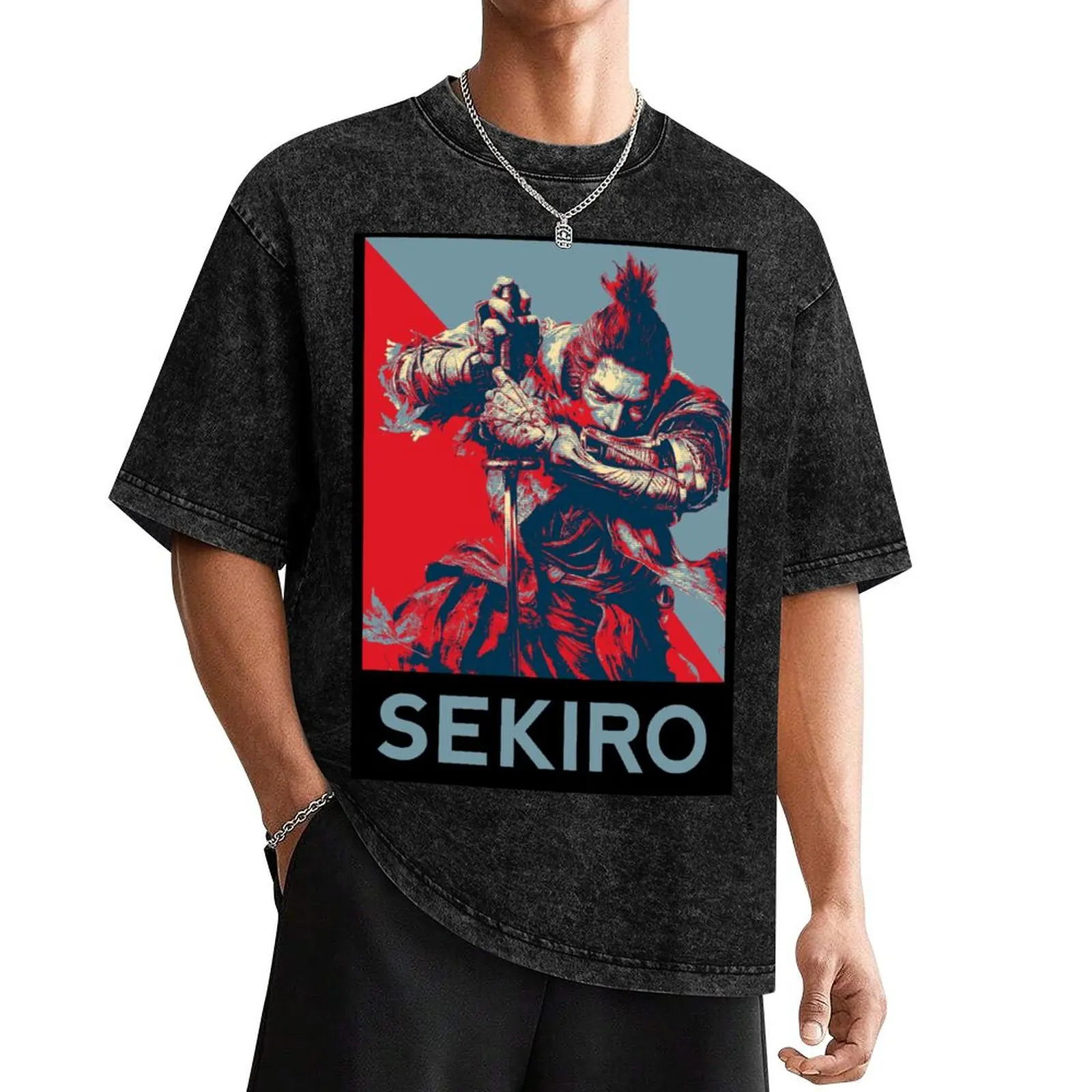 Sekiro Shadows Die Twice Poster 1 T-Shirt Blouse tees compression shirt men