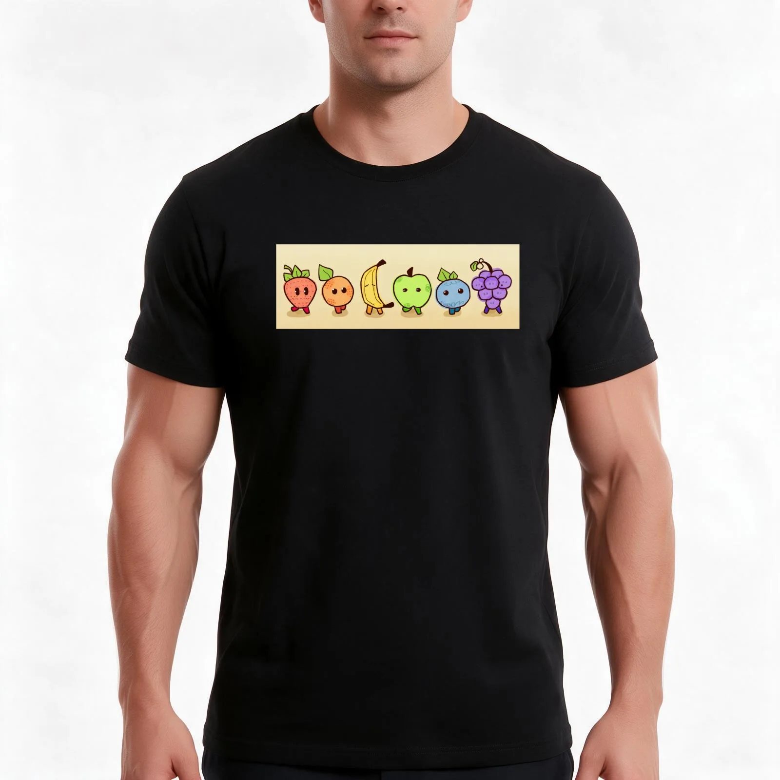 Funny Fruity Friends! T-Shirt Summer Casual Cotton Tee Unisex Men Women