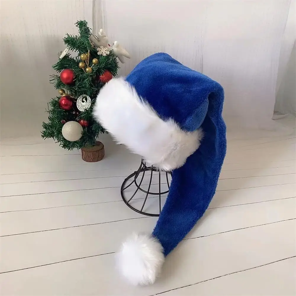 Soft Santa Hat Comfortable Hat Traditional Multi Color Plush Christmas Santa Hat for Adult New Year Gifts