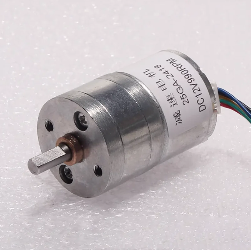 JGA25-2418 DC Brushless Reduction Motor 12v24V Hair curler Motor Low Speed Motor Long Life Motor