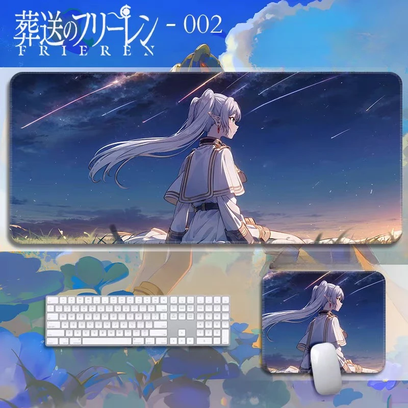 New Japanese Anime Frieren: Beyond Journey’s End​​ Leather Mouse Pad E-sports Game Keyboard Pad Anime Two-dimensional Table Mat