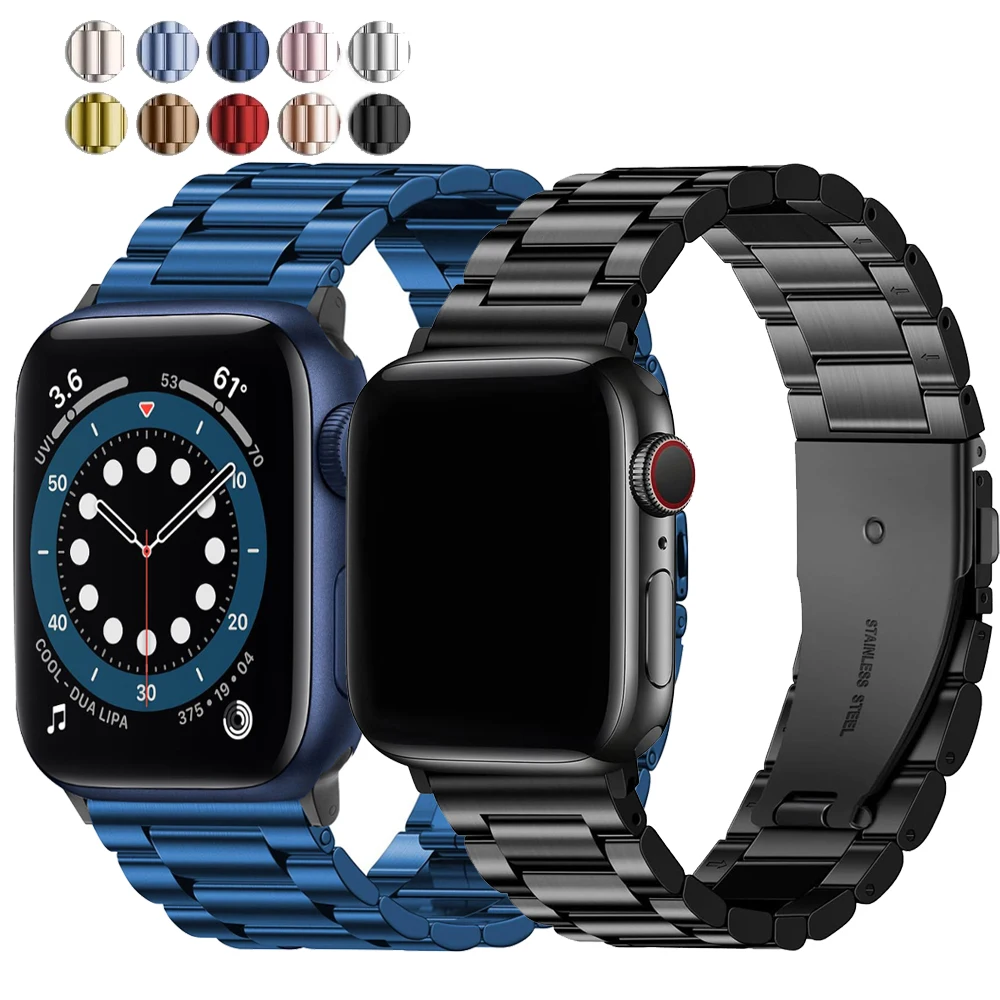 Bracelet for apple watch ultra 2 10 9 8 7 46mm 45mm 42mm 41mm 49mm band stainless steel strap iwatch se 5 44mm 40mm 3 38mm strap