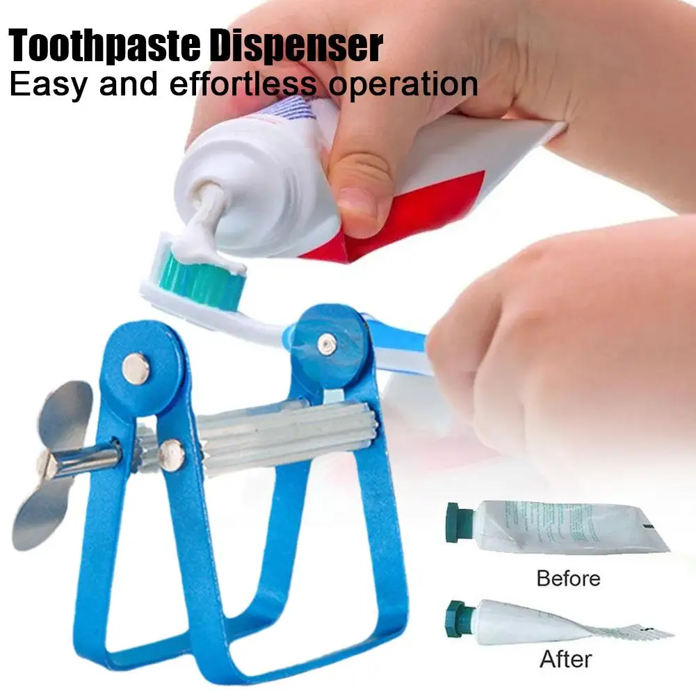 Lazy Toothpaste Dispenser Tube Squeezer Bathroom Squeezer Color Hair Metal Tool Cosmetic Paint Squeezer Tube Dye Tight random