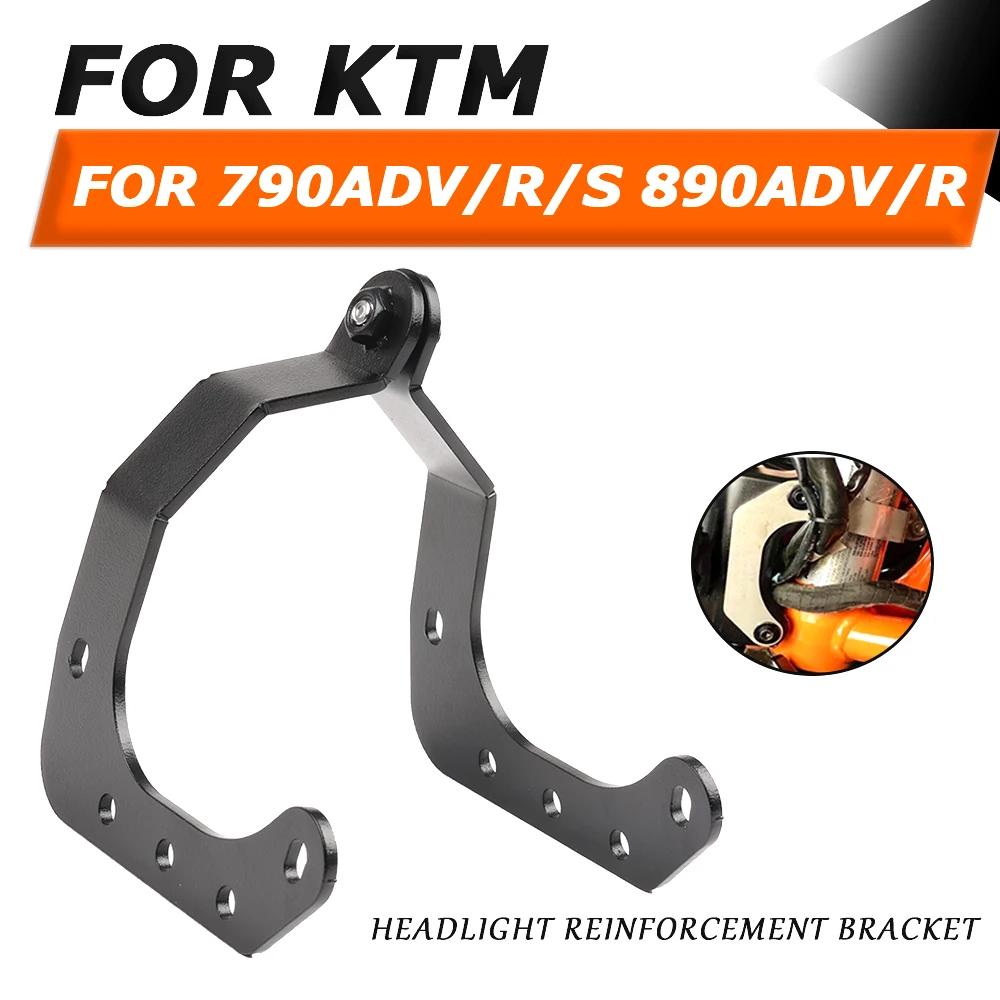 

For KTM 790 ADVENTURE S R 790ADV 2018 2019 2020 Motorcycle Neck Brace Headlight Reinforcement Brackets 890 ADVENTURE R 2021 2022