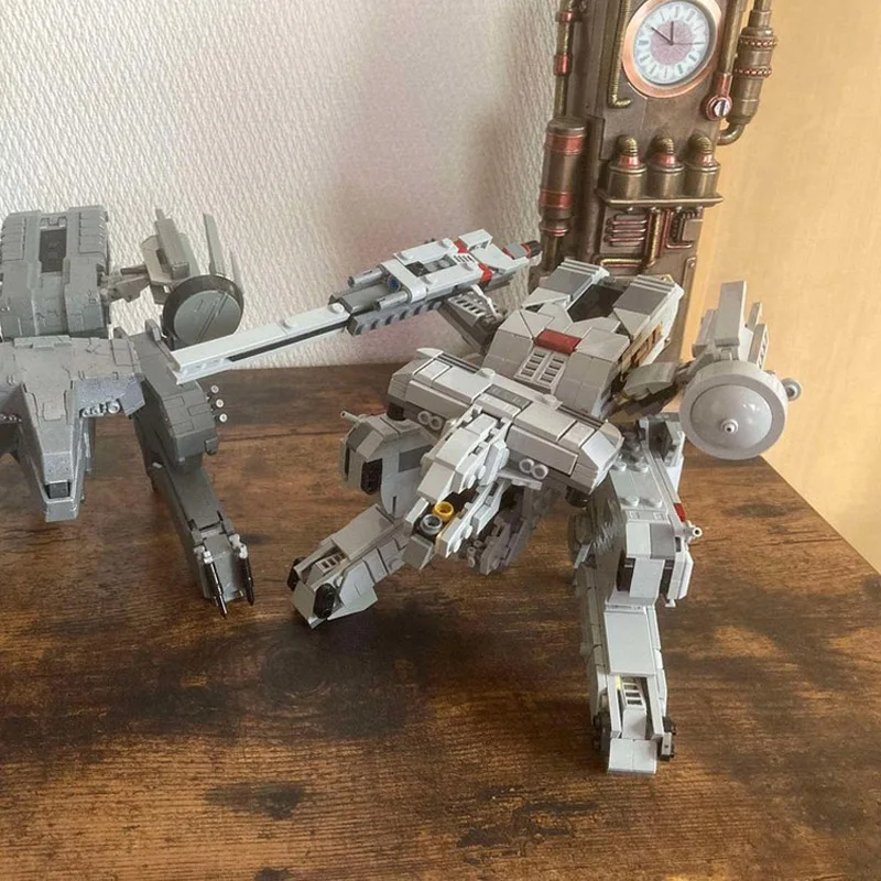 新しい 582 個 MOC アイコンシリーズメタルギアレックスビルディングブロックモデル DIY 組み立てるレンガメカロボット固体クリエイティブ子供のおもちゃギフト