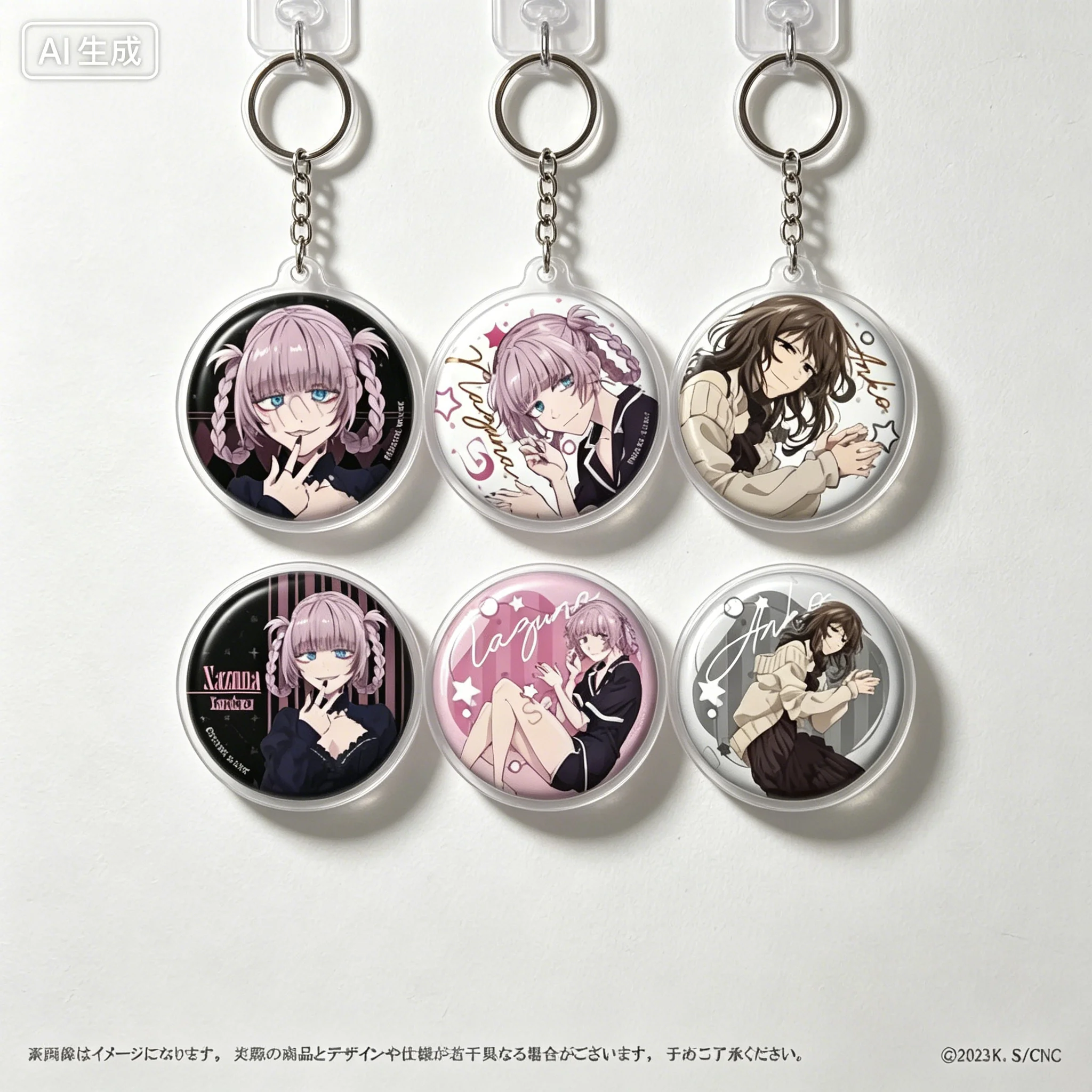 Llaveros colgantes de acrílico de la animación de TV Call of the Night, Temporada 2, con Nazuna Nanakusa y Anko Uguisu, decoraciones para bolsos