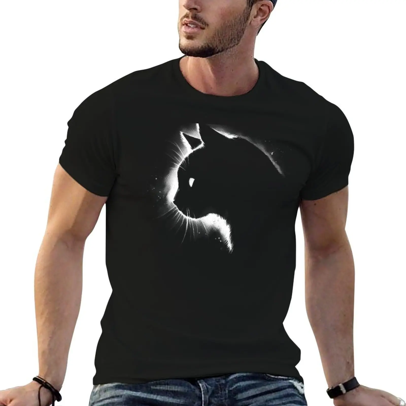 Feline Luminescence T-Shirt Moisture Wicking Athletic T-Shirt