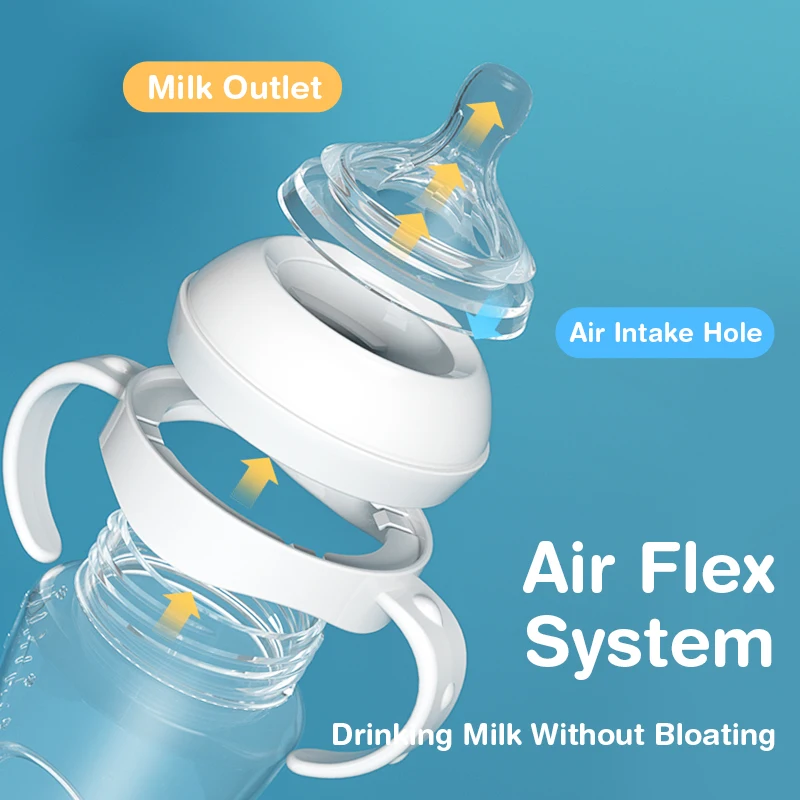 

Baby Bottle Bite-Resistant Anti-Flatulence PP Bottle Large-Capacity Bottle For Babies Over 6 Months Old 150/240/330ml