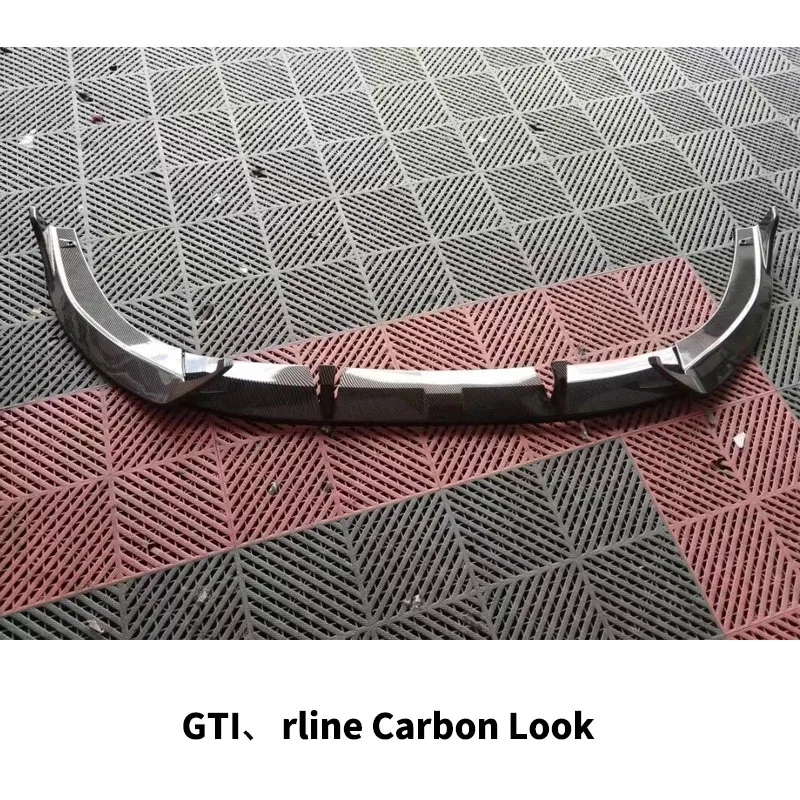 Voor Volkswagen Golf 8 MK8 GTI R-Lijn Pro 2021 2022 2023 Auto Voorste Lip Bumper Lip Splitter diffuser Spoiler Accessoires Body Kits - afbeelding 1