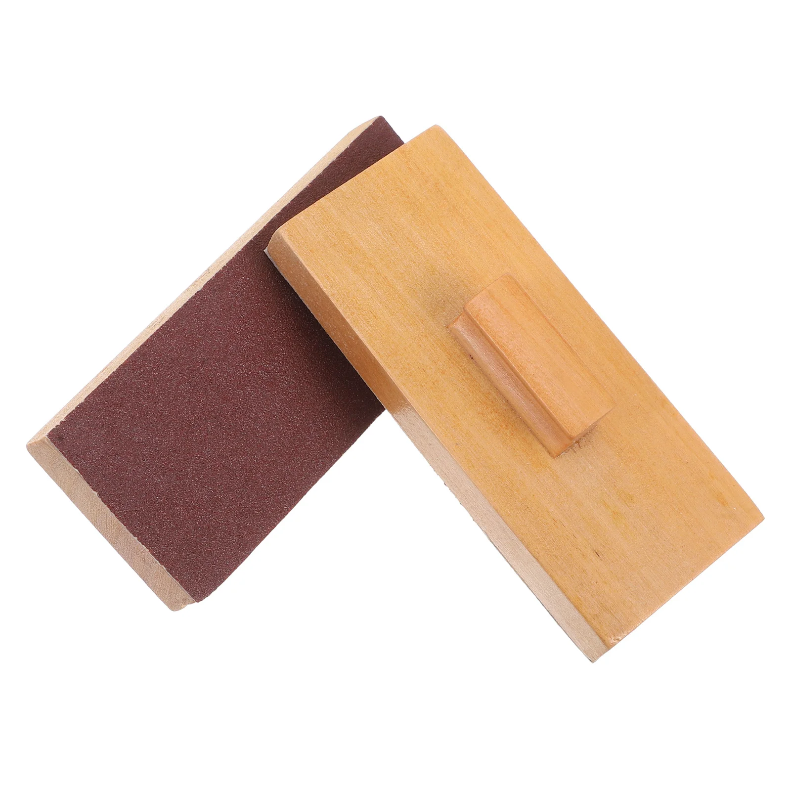 

1 Pair Children Percussion Instrument Wooden Sand Blocks Smooth Safe Reusable Musical For Kids Kindergarten Rhythm Training Sand