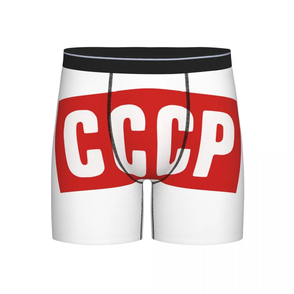 

Long Boxer Underpants Shorts CCCP Panties Men Soft Underwear for Homme Man Boyfriend Gifts