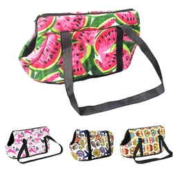 Dog Shoulder Bag Watermelon Pattern Pet Backpack For Small Dogs Cats Fashion Puppy Outdoor Travel Chihuahua Pug Carrier Bags