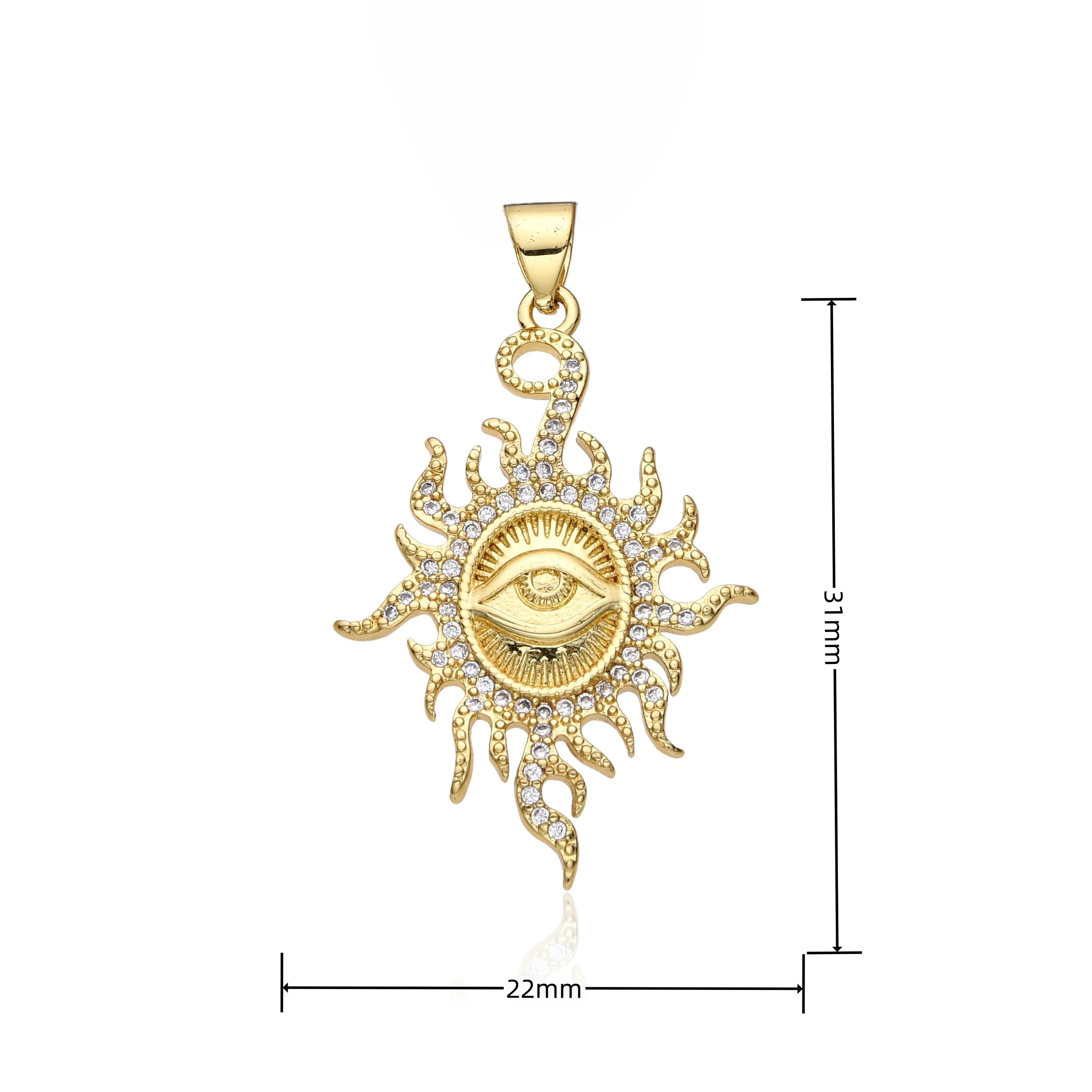 金メッキ ウェジャトアイ ホルスカードチャーム ブルー トルコアイ メダルネックレス エモ 幸運 邪眼 ペンダント 鎖骨チェーン ジュエリー 女性と男性へのギフト 卸売