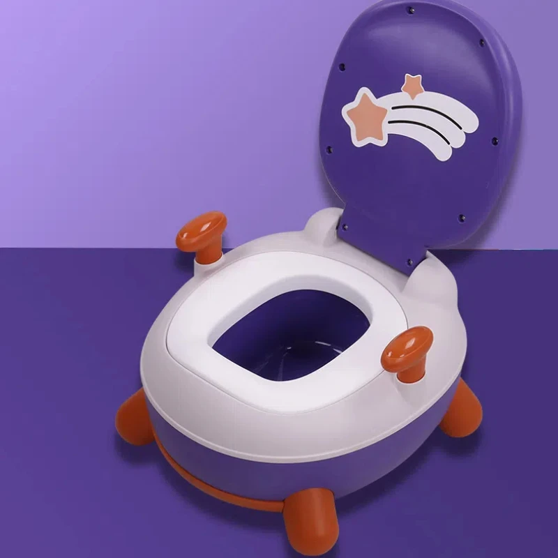 Jongen Meisje Veilig Trainer Seat WC Hard Pad Kinderen Pot 1-6 Jaar Oud Verbeterde Leuke Eend Baby Toiletbril babypotje Draagbare Kruk