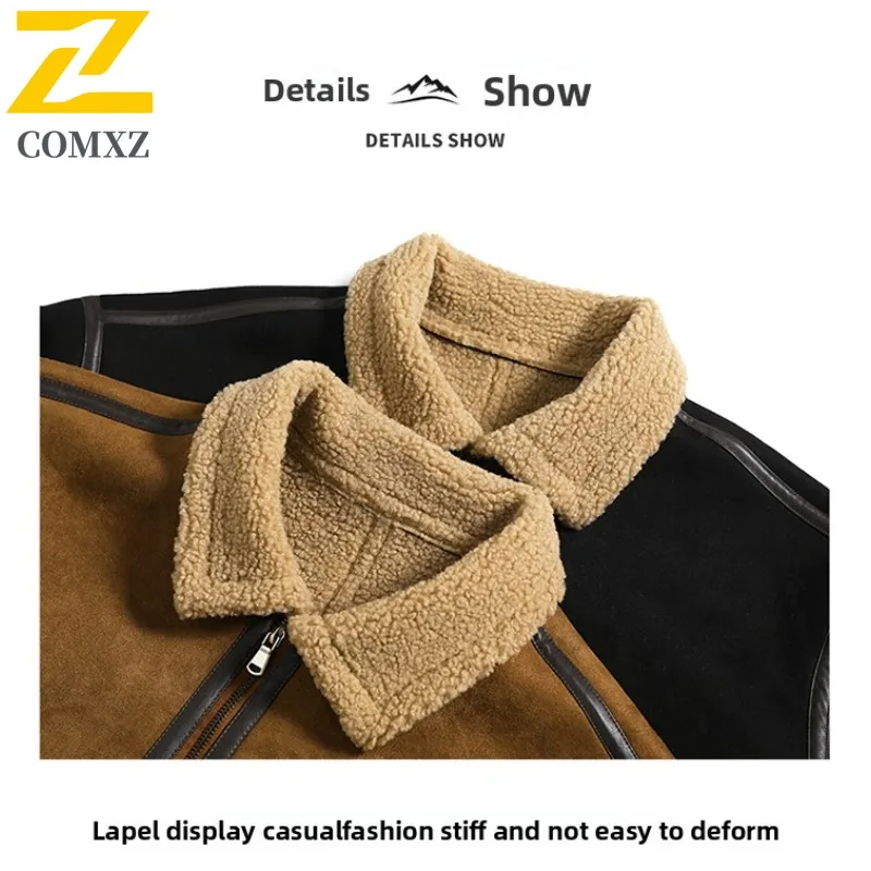 COMXZ Men Bread Jacket Retro Lightweight Outdoor Windproof Skiing Travel Padded Jacket 2025 Camping High-Quality Winter Jacket