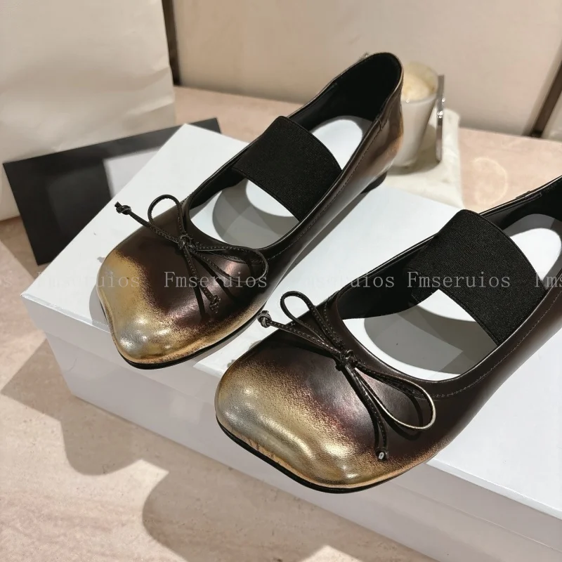 

Элегантные женские балетки на плоской подошве, модные туфли высокого качества из натуральной кожи с квадратным носком, повседневные модельные туфли с мягким бантом и декором