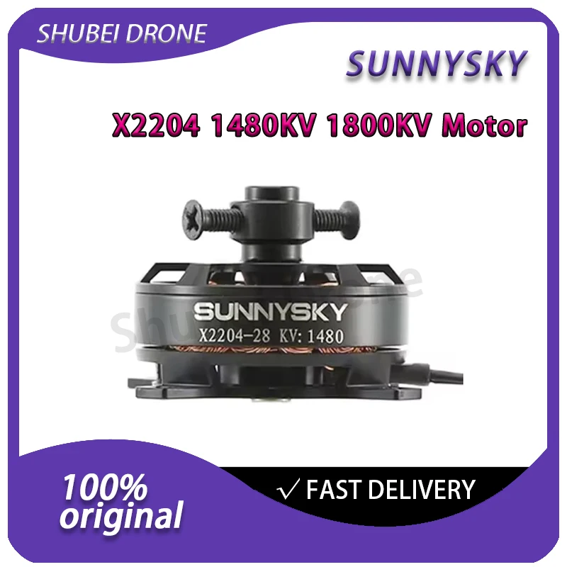 Sunnysky X2204 Brushless Motor KV1480 KV1800 2-3S for RC Fixed-wing Aircraft Indoor Airplane Training Flight Drone Accessories