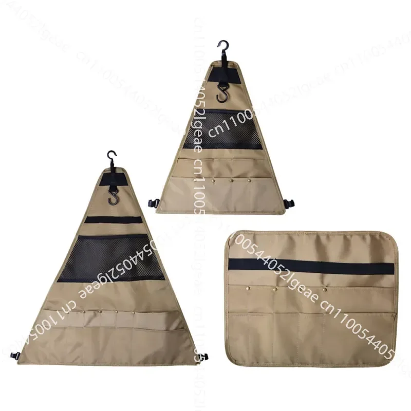 Tableware Storage Bag  Cookware Barbecue Storage Hanging Bag Triangular Storage Bag