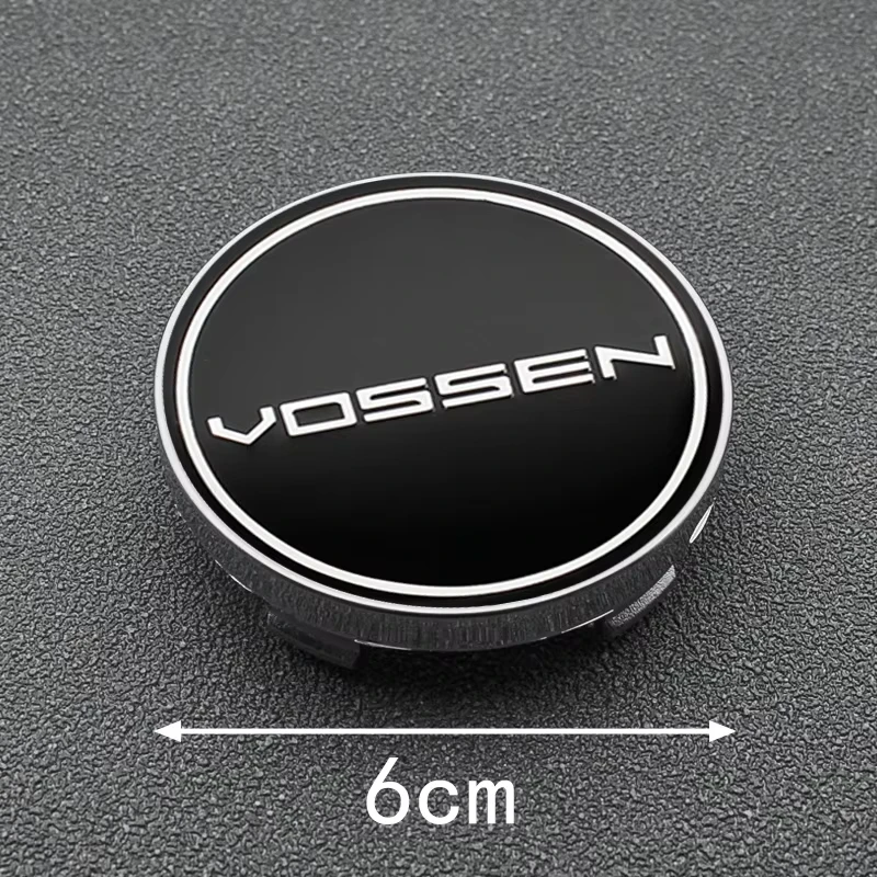4PCS 56+60MM Vossen Emblem Universal Car Badge Wheel Center Hub Caps Sticker Rim Cover Auto Decoration Accessories