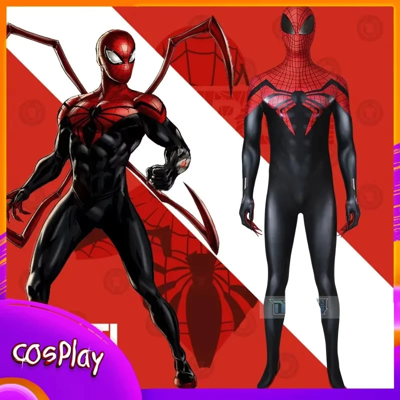 

Превосходный костюм Человека-паука для косплея, аниме-комиксы, комбинезон супергероя на Хэллоуин, реквизит для комиксов, боди для взрослых, мужские рождественские подарки