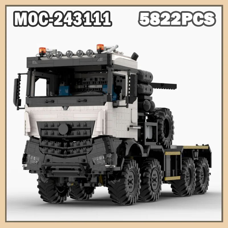 

MOC-243111 Military Truck Building Blocks Small Pieces Creative Toys Birthday Gift High-Difficulty Building Block Models 5822Pcs