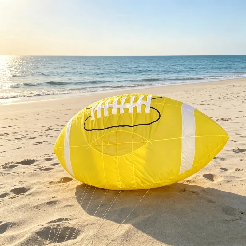 Rugby kites flying inflatable kites nylon soft kites factory giant kites for adults kites line parachute kite football kites koi