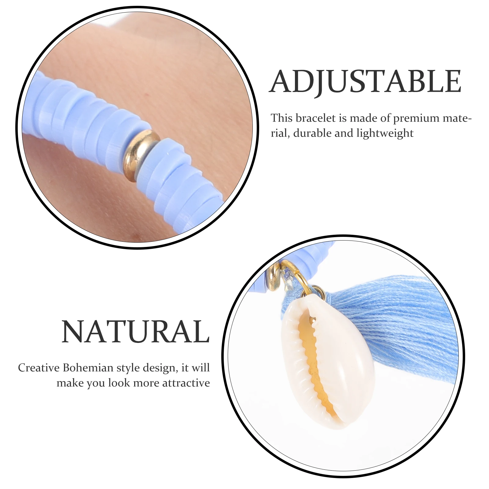 

Polymer Clay Bracelet Hand nament Jewelry Accessory Creative Ethnic Choker Necklaces Women Chain Tassel Bohemian Style