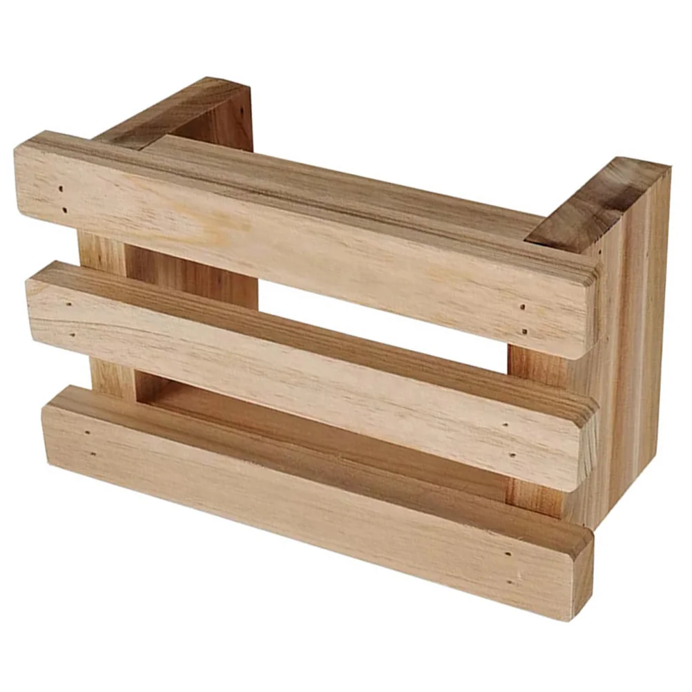 Small Wooden Stool Household Step Bench Stable Structure Wear Resistant Step Stool for Bathroom Kitchen Living Room