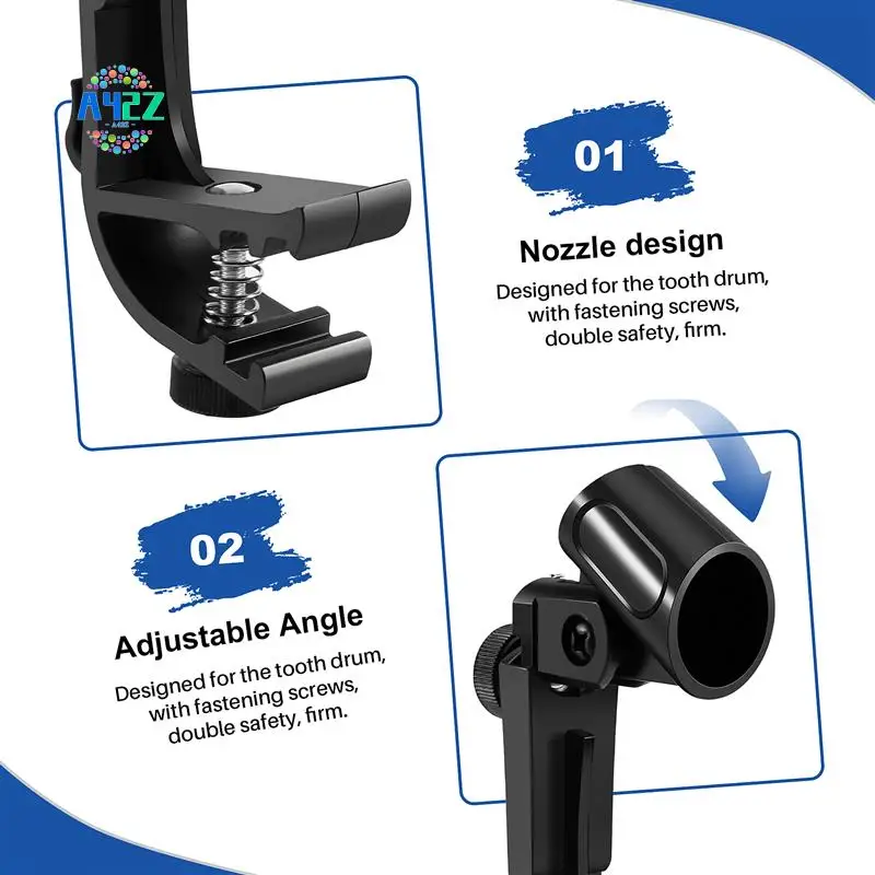 

A42Z-4 Pcs Microphone Clip Drum Clip Shockproof Microphone Clip Microphone Stand Shockproof Musical Instrument Accessories