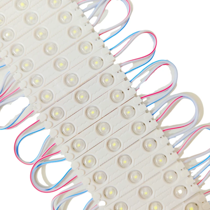 200 Buah Modul LED DC12V Putih Dingin 10000K 1.5W Lampu Strip Modul untuk Tanda Iklan Huruf dengan Perekat di Bagian Belakang