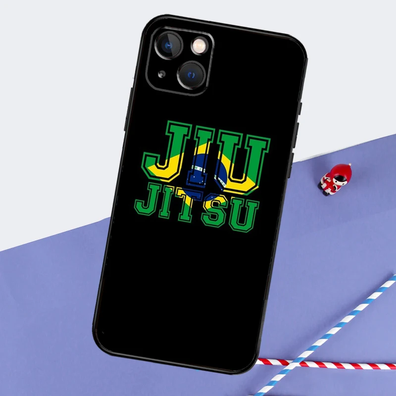 BJJ Brazilian Jiu Jitsu Art Phone Case For iPhone 16 Pro Max 11 12 13 14 15 Pro Max Mini XR 16 15 Plus 16e Cover Shell